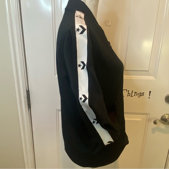Converse- Track Jacket- Black- Size M  NWT - Picture 2 of 8